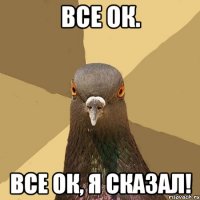 все ок. все ок, я сказал!