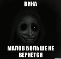 вика малов больше не вернётся