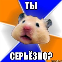 ты серьёзно?