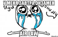 у меня завтра экзамен AIR LAW