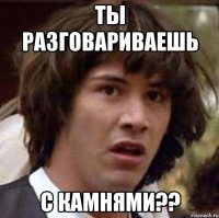 ты разговариваешь с камнями??