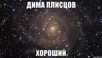 Дима Плисцов хороший