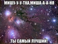 Мишу-у-у-тка,Миша-а-а-ня Ты самый лучший!