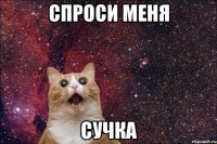 спроси меня сучка