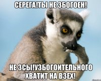 серега!ты не збогоен! не зсы!узбогоительного хватит на взех!