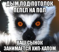 дым под потолок пепел на пол ваш сынок занимается хип-хапом