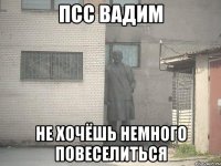 псс вадим не хочёшь немного повеселиться