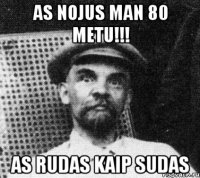 as nojus man 80 metu!!! as rudas kaip sudas