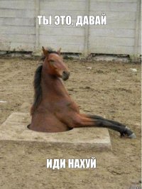 Ты это, давай иди нахуй