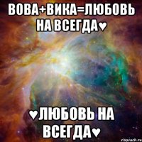 вова+вика=любовь на всегда♥ ♥любовь на всегда♥