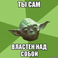 ты сам властен над собой