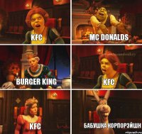 Kfc Mc donalds Burger king Kfc Kfc Бабушка корпорэйшн