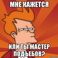 мне кажется или ты мастер подъебов?