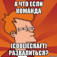 а что если команда [cooliecraft] развалиться?