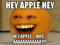 hey apple hey hey apple.... nife.... aaaaaaaaaaaa!!!