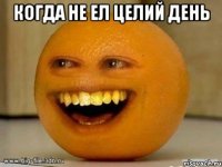 когда не ел целий день 