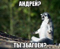 андрей? ты збагоен?