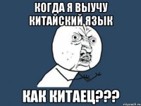 Когда я выучу китайский язык как китаец???