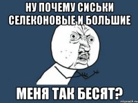 ну почему сиськи селеконовые и большие меня так бесят?