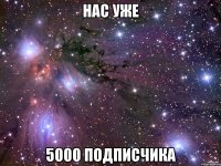 нас уже 5000 подписчика