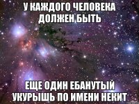 у каждого человека должен быть еще один ебанутый укурышь по имени некит