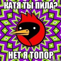 катя ты пила? нет я топор