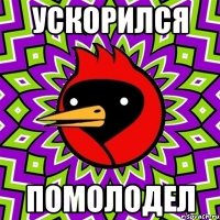 УСКОРИЛСЯ ПОМОЛОДЕЛ