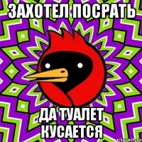 захотел посрать да туалет кусается