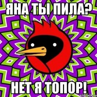яна ты пила? нет я топор!