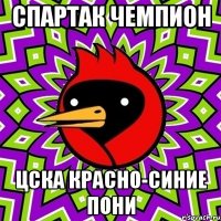 СПАРТАК ЧЕМПИОН ЦСКА КРАСНО-СИНИЕ ПОНИ