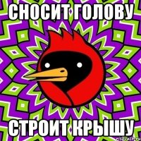 Сносит голову Строит крышу