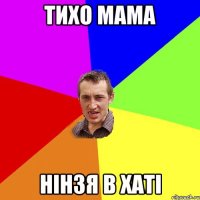 тихо мама нінзя в хаті