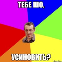 тебе шо, усиновить?