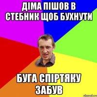 діма пішов в стебник щоб бухнути буга спіртяку забув