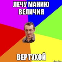 Лечу манию величия вертухой