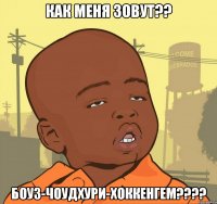 как меня зовут?? боуз-чоудхури-хоккенгем???