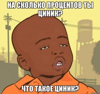 На сколько процентов ты циник? Что такое циник?