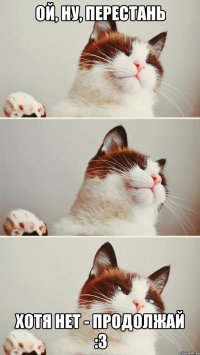 Ой, ну, перестань Хотя нет - продолжай :3