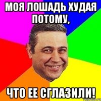 моя лошадь худая потому, что ее сглазили!