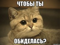 Чтобы ты обиделась?