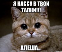 я нассу в твои тапки!!! алеша...