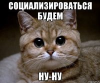 Социализироваться будем Ну-ну