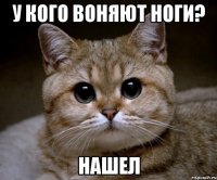 у кого воняют ноги? нашел