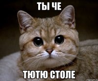 Ты че тютю столе