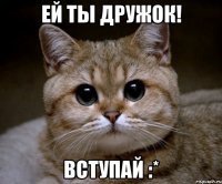 ЕЙ ТЫ ДРУЖОК! ВСТУПАЙ :*