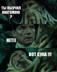 ТЫ ВЫУЧИЛ АНАТОМИЮ ? НЕТ(( ВОТ СУКА !!!