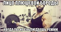 лицо плюшевой бороды когда ты не соблюдаешь режим