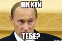 ни хуй тебе?