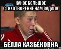 какое большое стихотворение нам задала белла казбековна