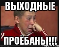 выходные проёбаны!!!